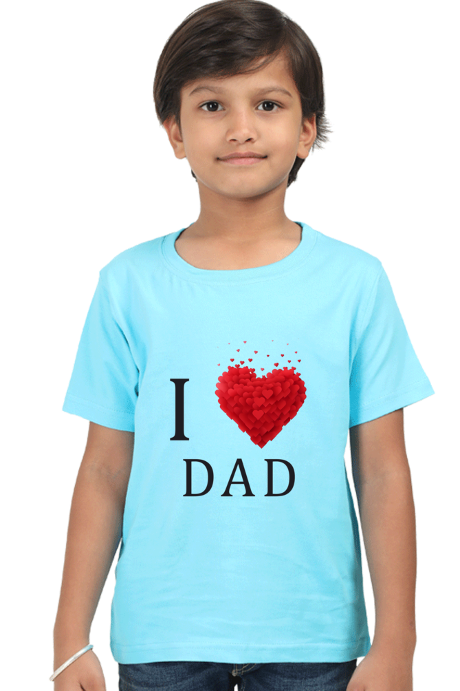 I Love Dad Boys Kids Tshirt