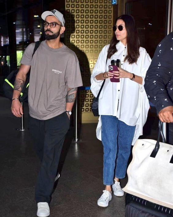 Fear of God Virat Kohli Gray Oversized Tshirt