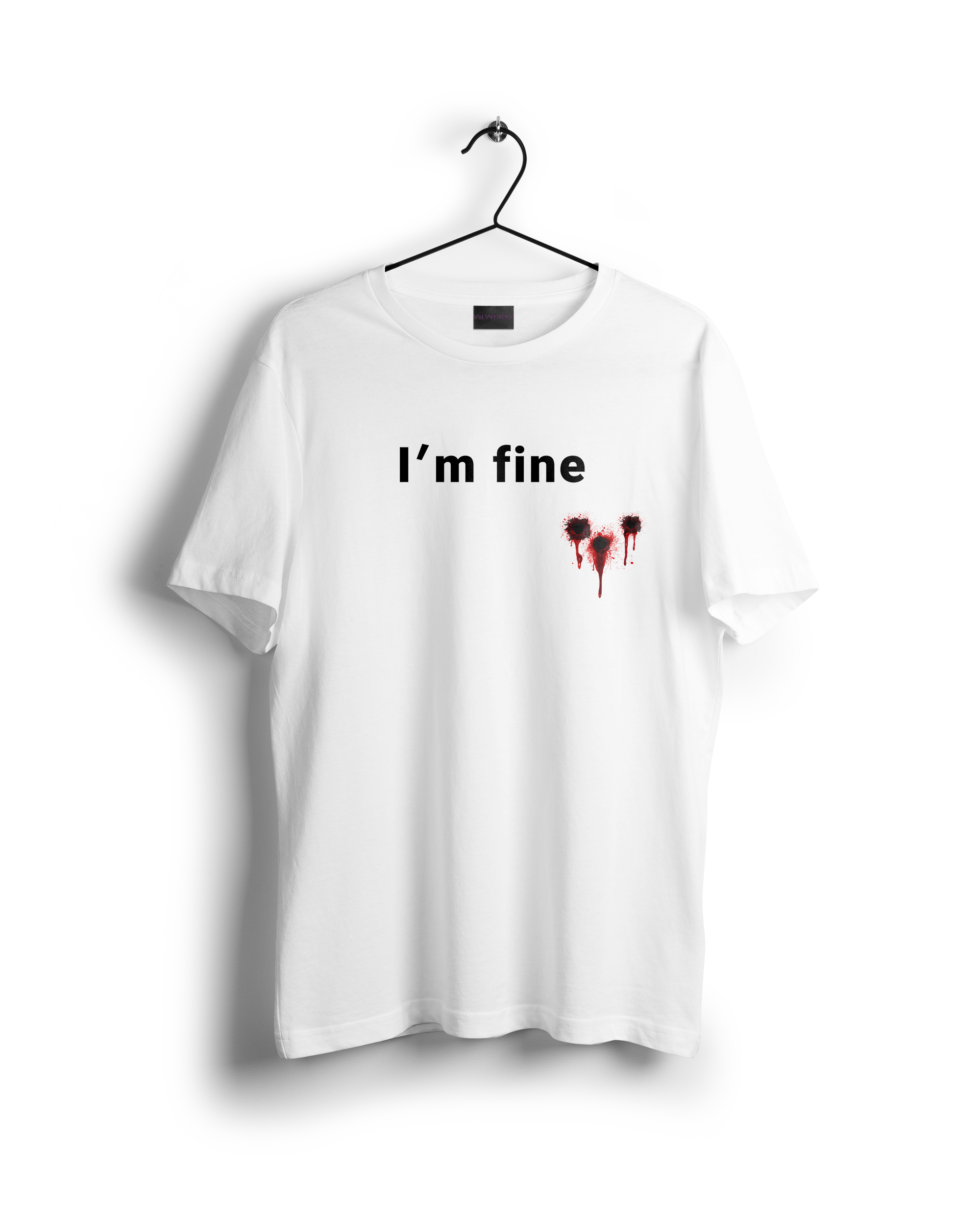 I'm Fine Multiple Gunshots T-shirt (Final Clearance Sale)