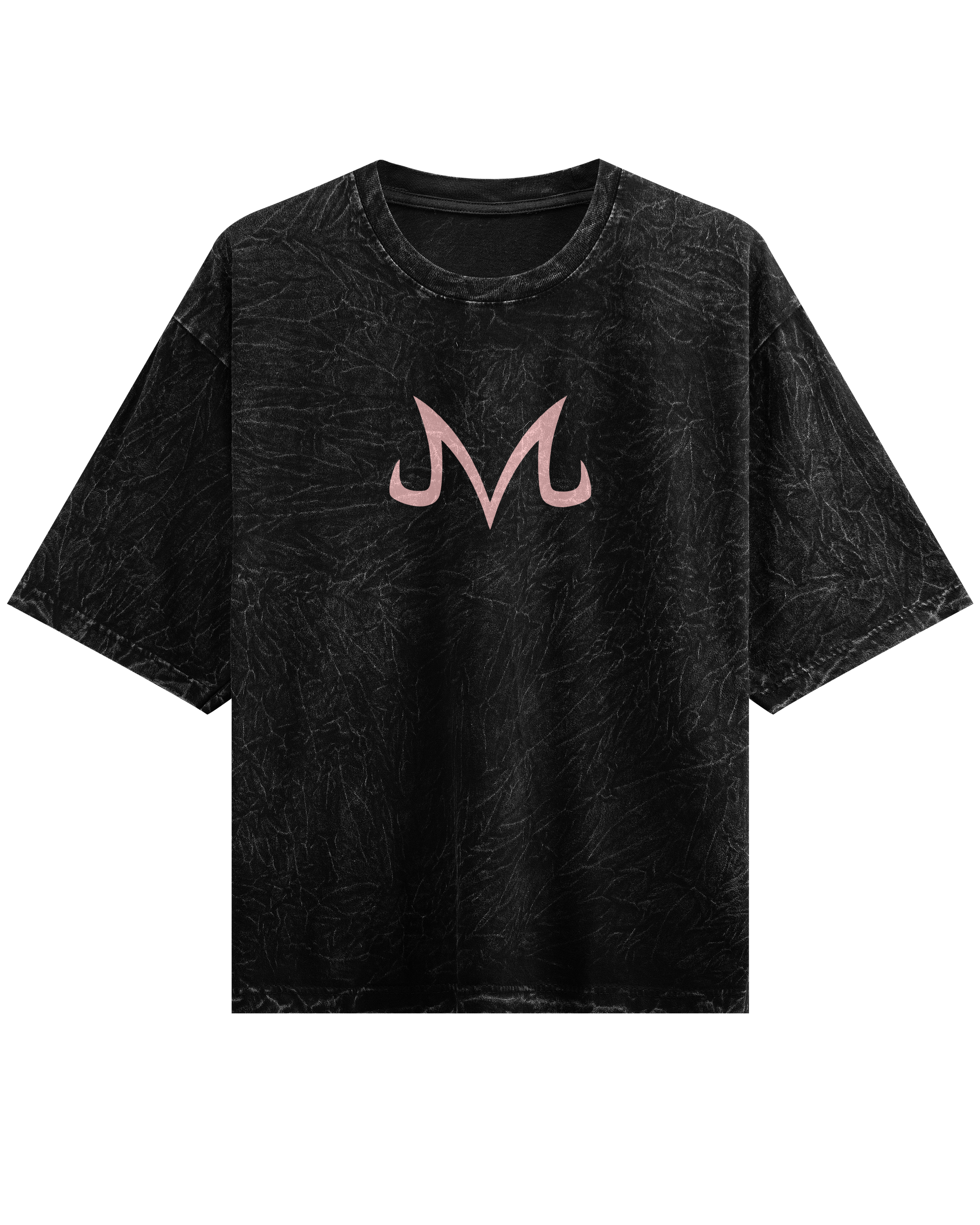 Majin Vegeta Acid Wash Oversized T-shirt (Final Clearance Sale)