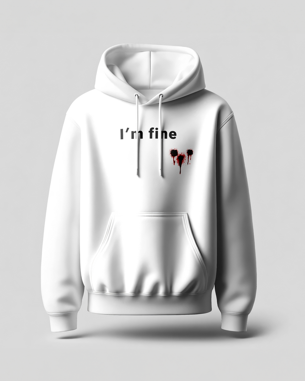 I'm Fine Multiple Shot Light Weight Hoodie  (On Sale) ✅ (Paid Order Only)