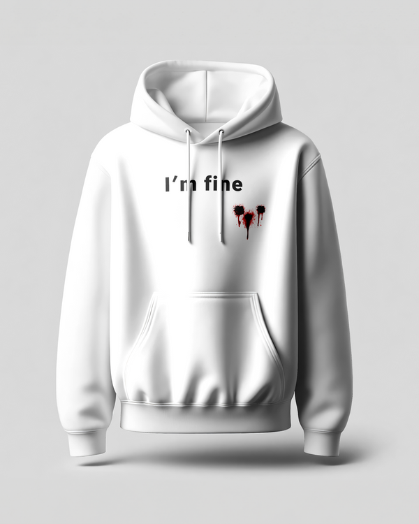 I'm Fine Multiple Shot Light Weight Hoodie  (On Sale) ✅ (Paid Order Only)