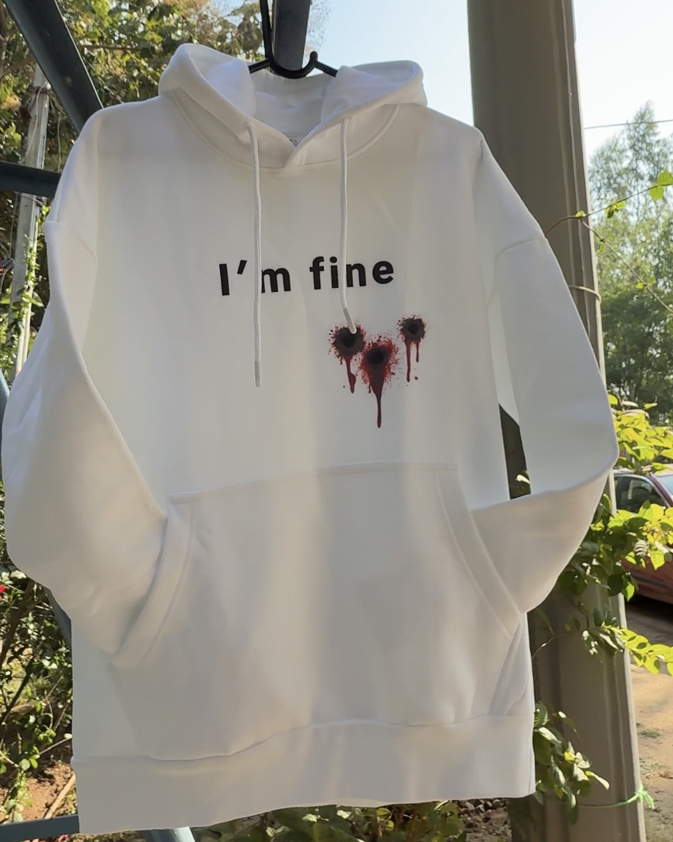 I'm Fine Multiple Shot Light Weight Hoodie  (On Sale) ✅ (Paid Order Only)