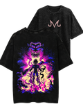 Majin Vegeta Acid Wash Oversized T-shirt (Final Clearance Sale)
