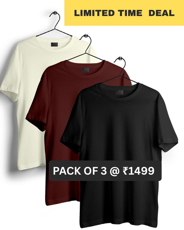 📦[Pack of 3] Premium Quality Oversized T-shirt