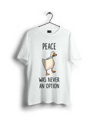 Peace was never an option Oversized T-shirt