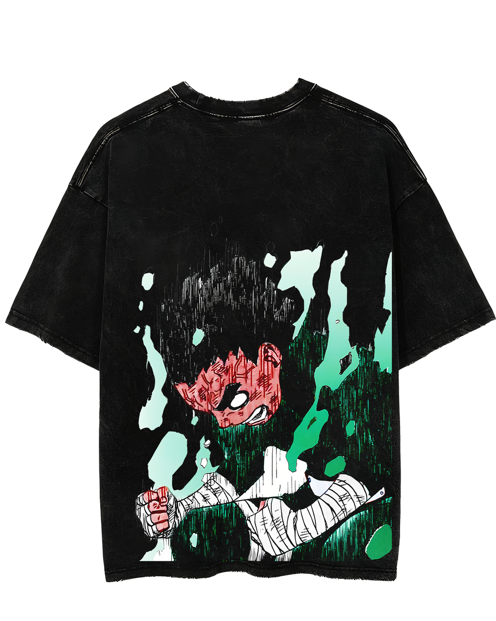 Rock Lee : Naruto Acid Wash Oversized T-shirt – VELVETNOVA Rock Lee : Naruto Acid Wash Oversized T-shirt – VELVETNOVA