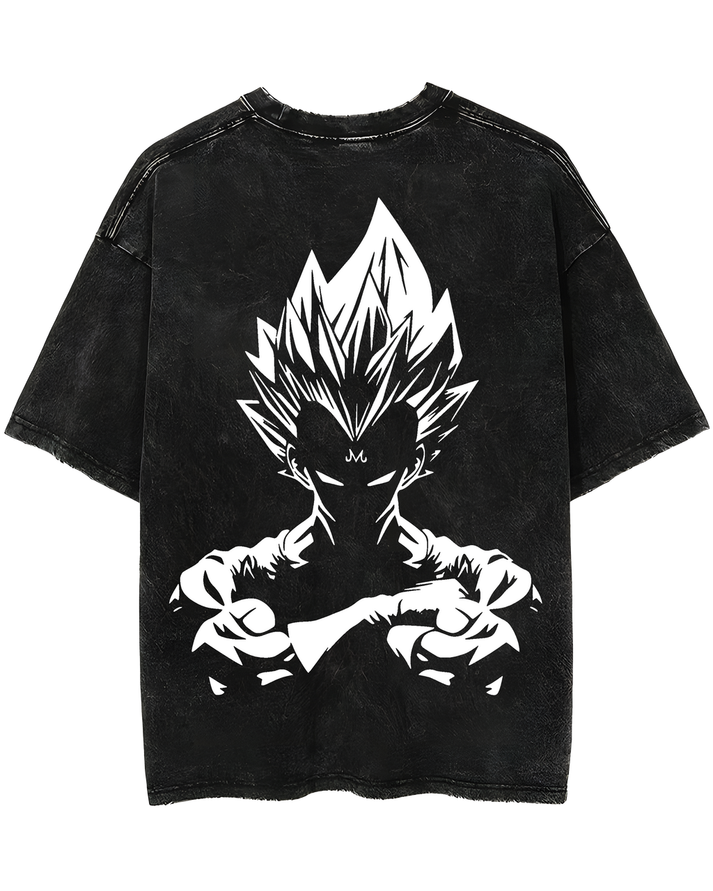 Vegeta Super Dragon Ball Acid Wash Oversized T-shirt (Final Clearance Sale)