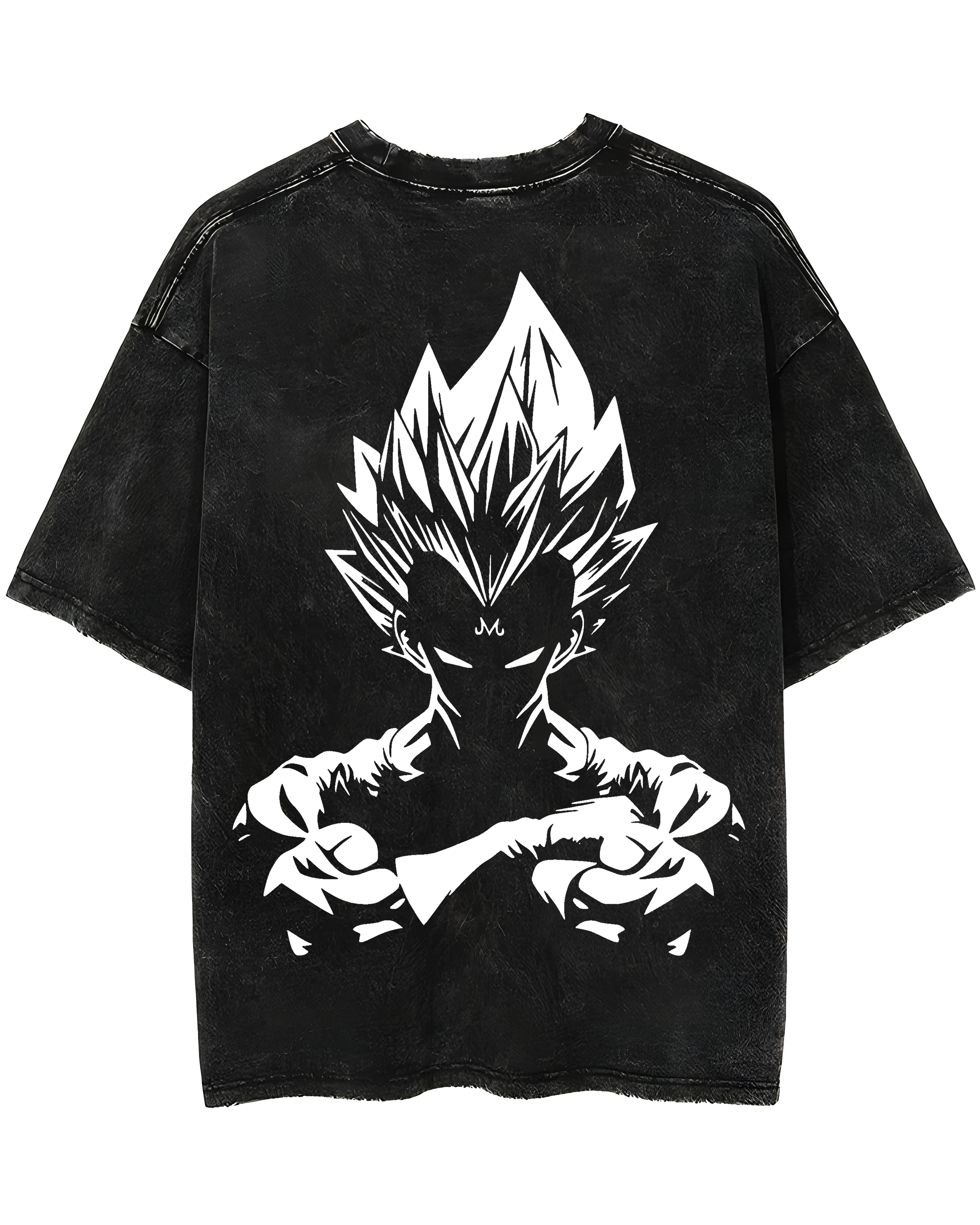 Vegeta Super Dragon Ball Acid Wash Oversized T-shirt (Final Clearance Sale)