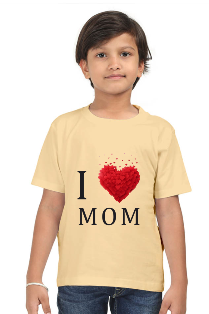 I Love Mom Boys Kids Tshirt