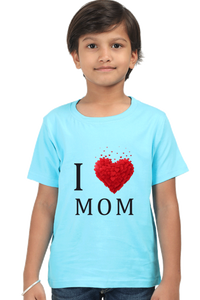 I Love Mom Boys Kids Tshirt