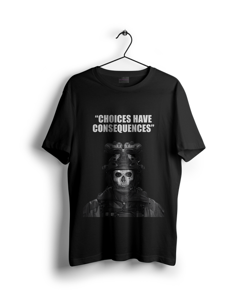Call Of Duty Ghost Choices Have Consequences Oversized T-shirt