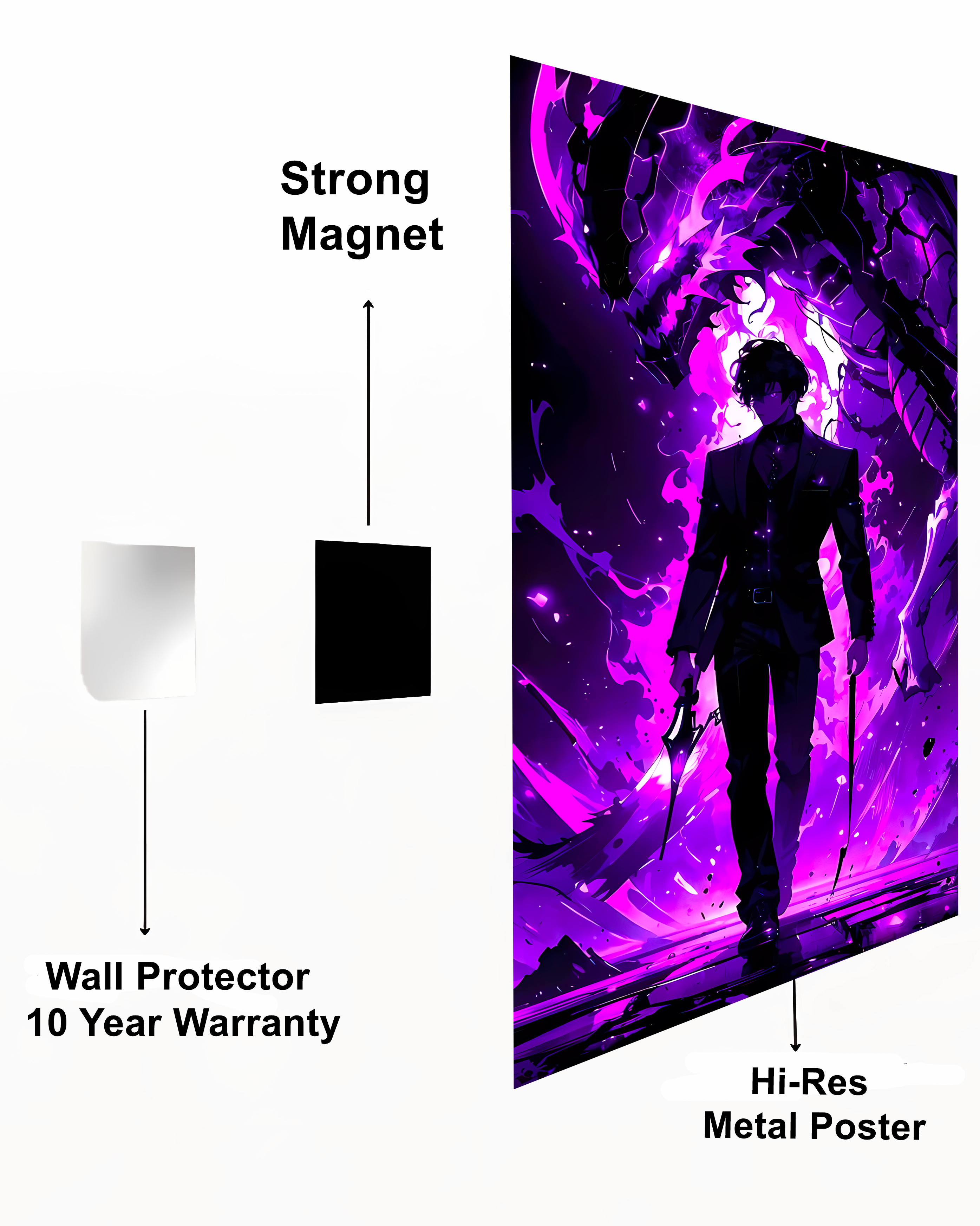 Solo Leveling Anime Metal Poster