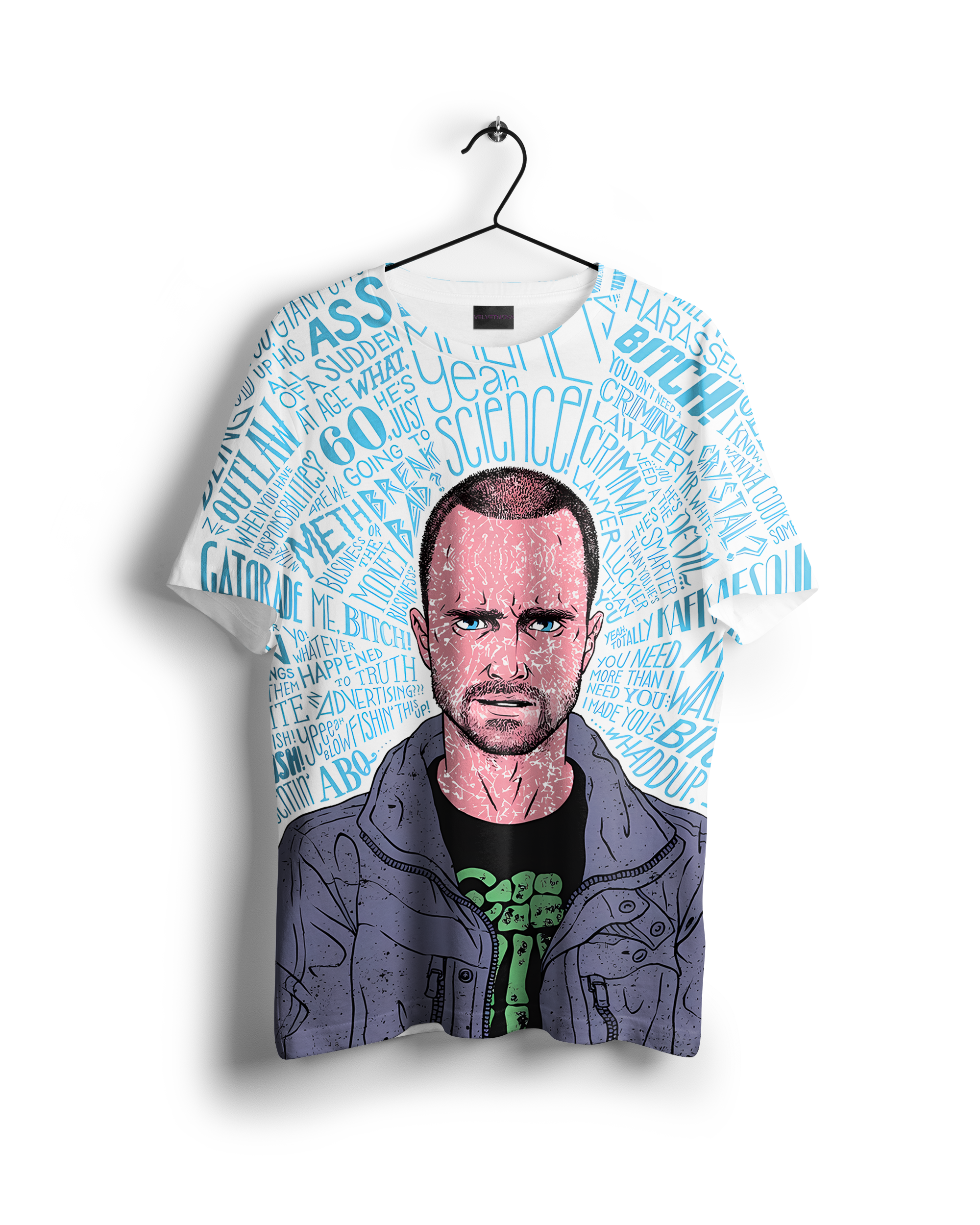 Jesse Pinkman : Breaking Bad All Over Print Oversized T-shirt