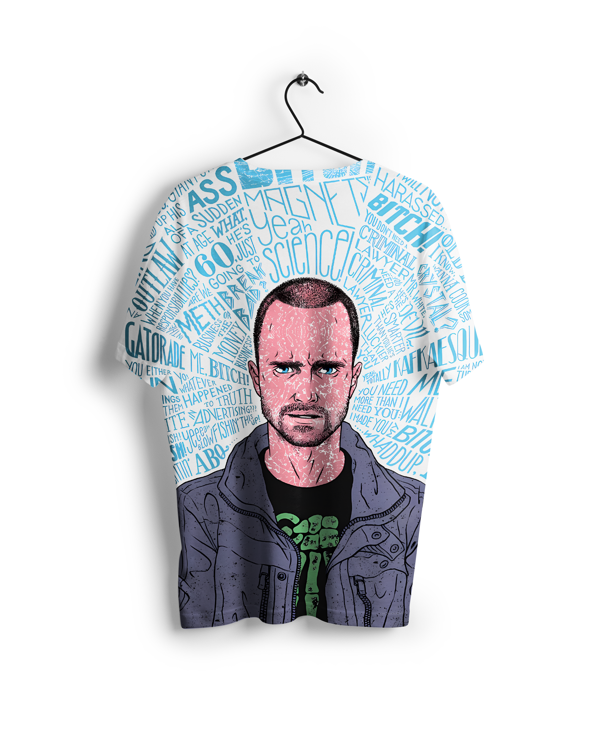 Jesse Pinkman : Breaking Bad All Over Print Oversized T-shirt