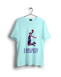 I Believe I Can Fly Basketball Love Oversized T-shirt