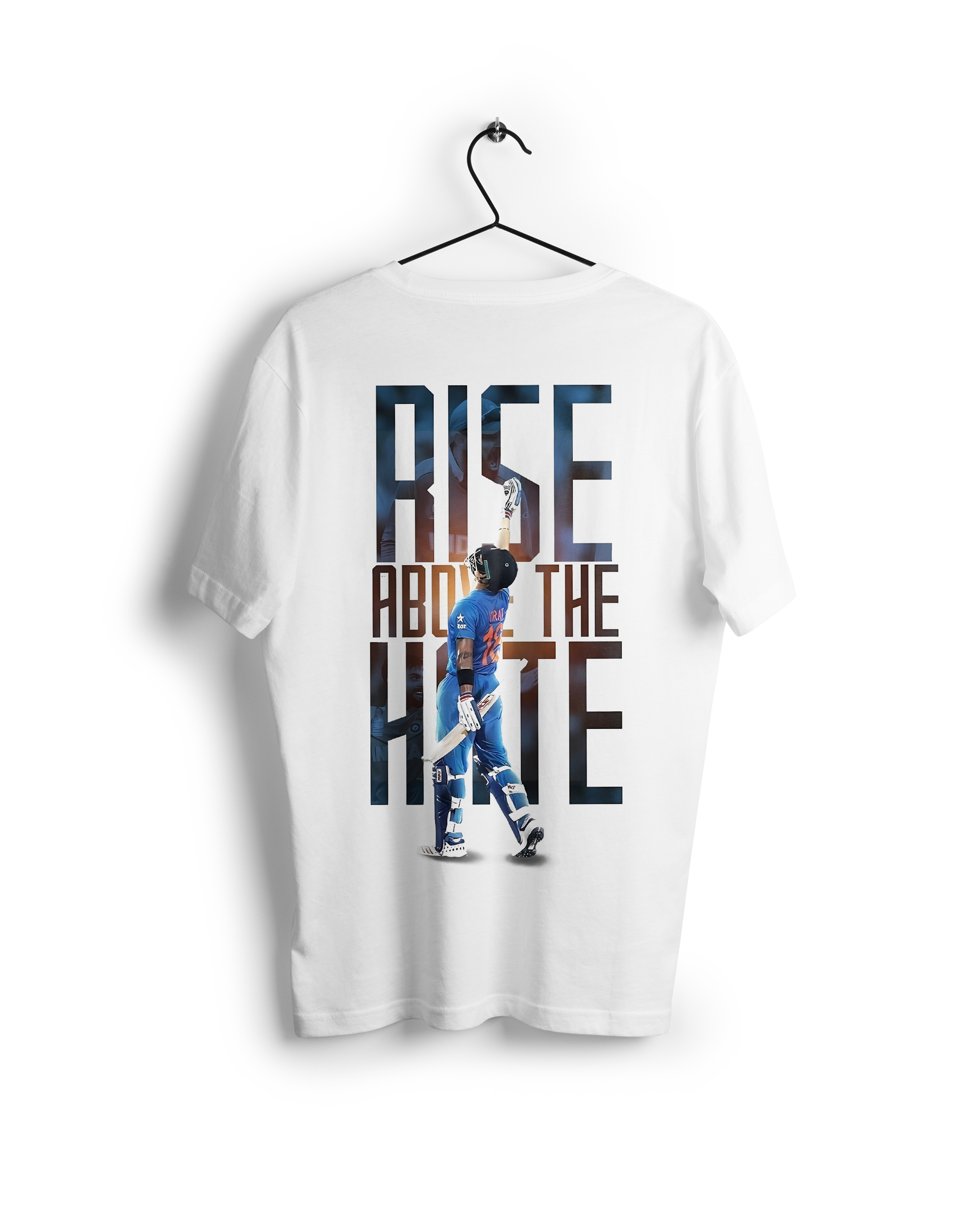 Rise Above Hate: Virat Kohli Oversized T-shirt – VELVETNOVA