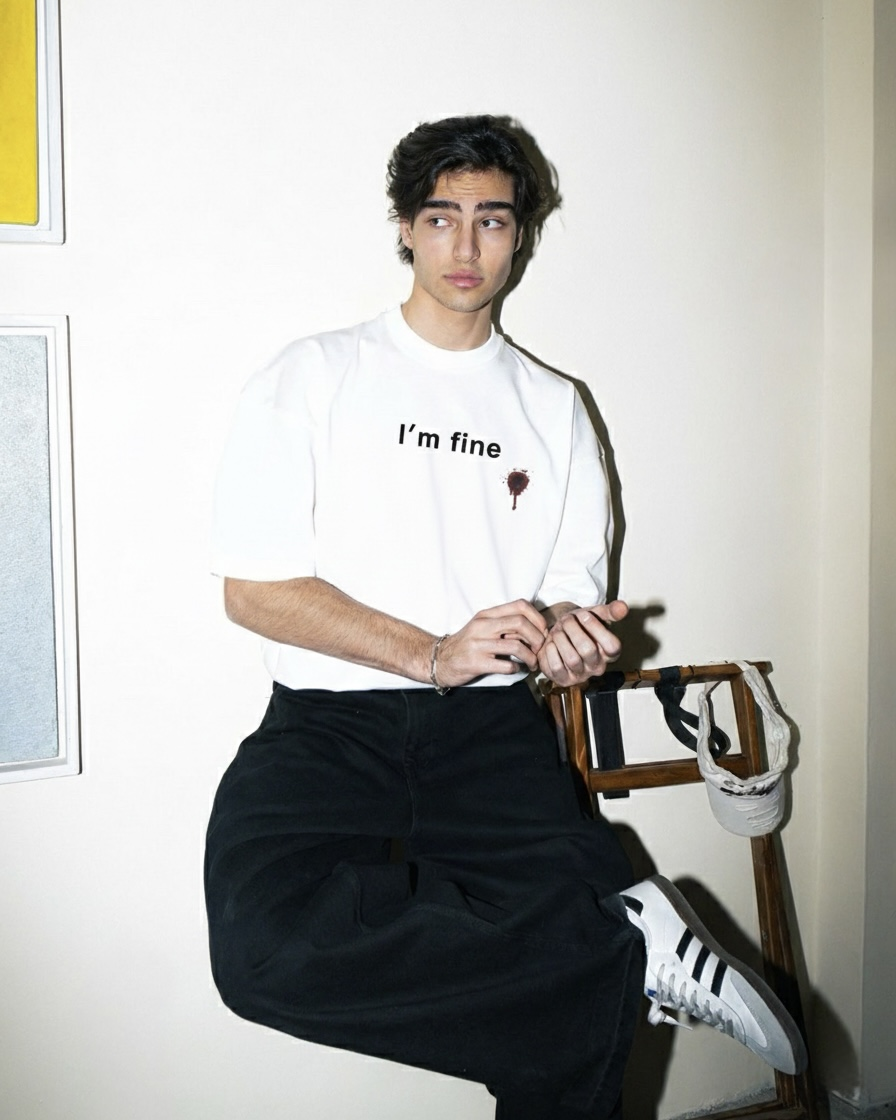 I'm Fine Oversized T-shirt (Final Clearance Sale)