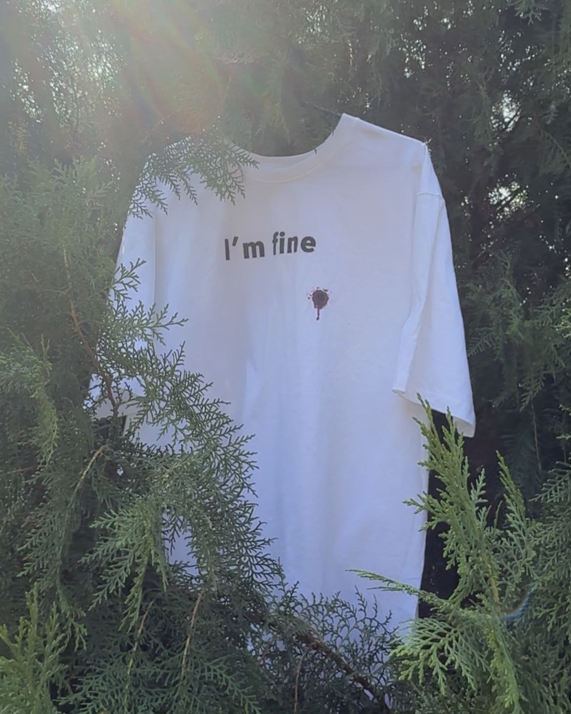 I'm Fine Oversized T-shirt (Final Clearance Sale)