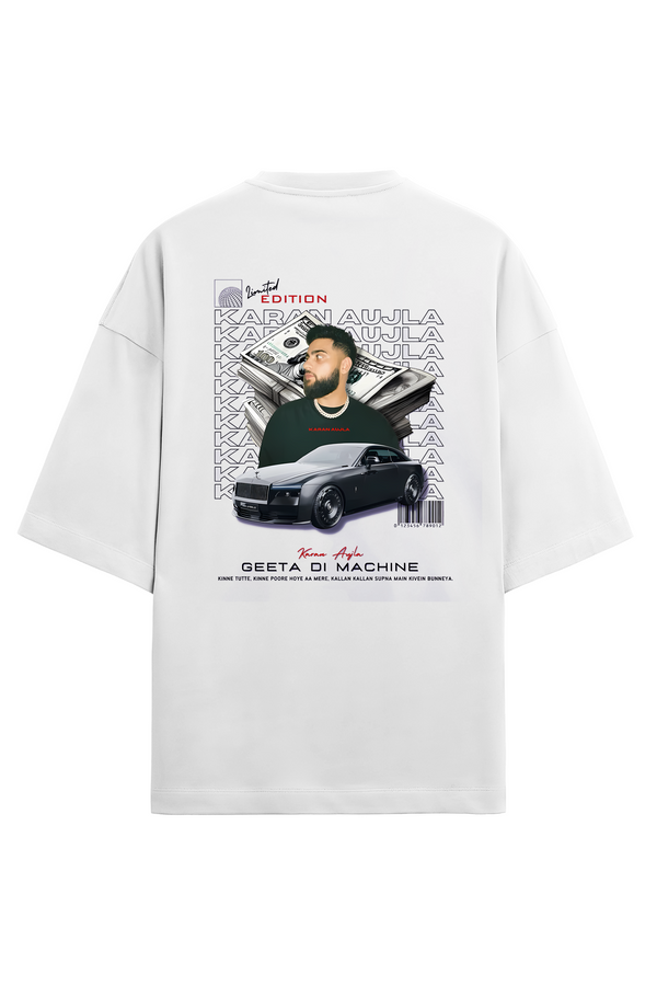 Karan Aujla india Tour 2024/2025 Terry Oversized Tshirt