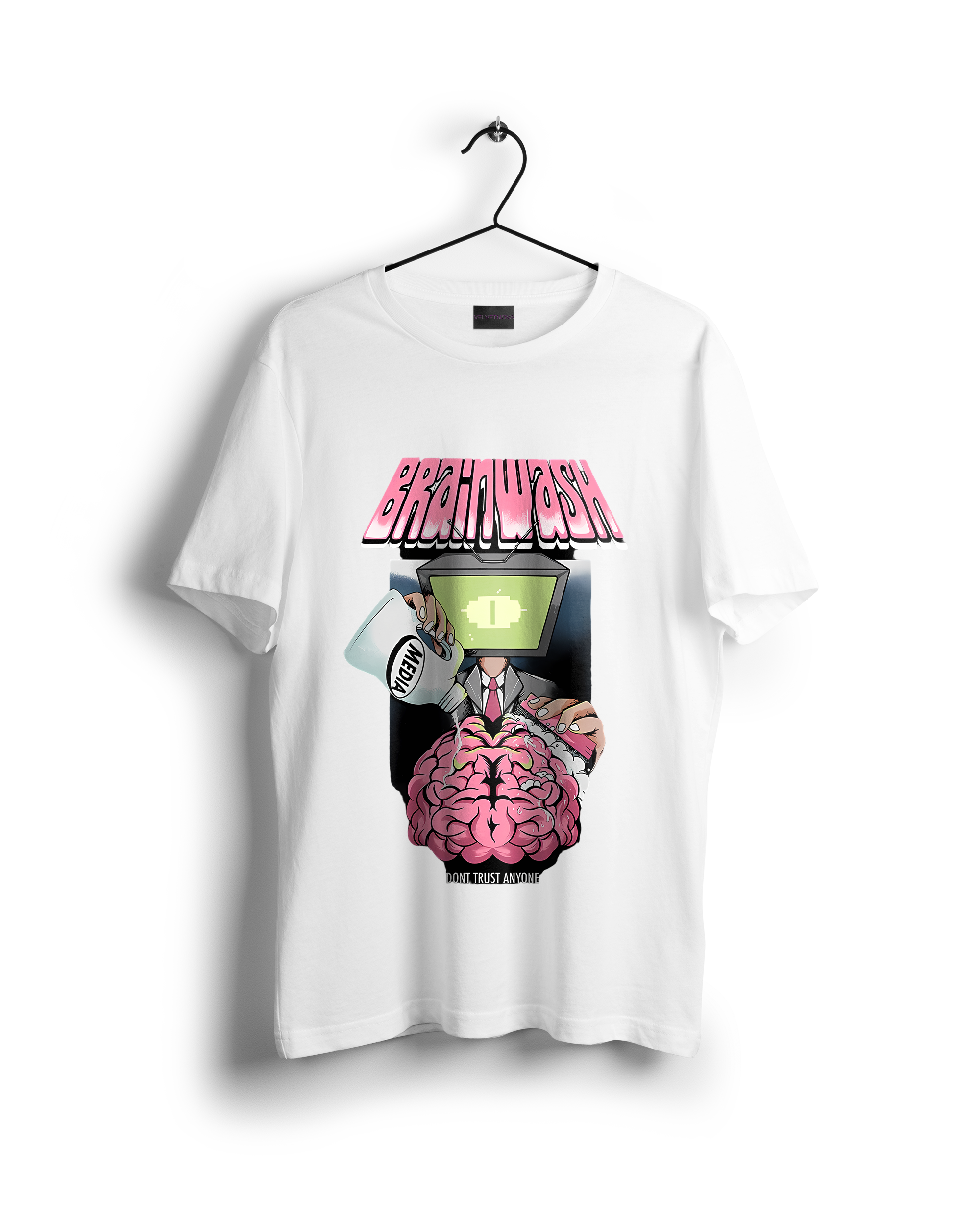 Brain Wash Printed Oversized T-shirt