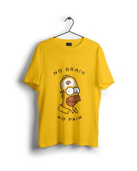 Simpsons No Brain No Pain Oversized T-shirt